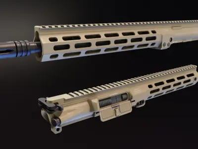 Specwar Upper Receiver Low-poly 3D model