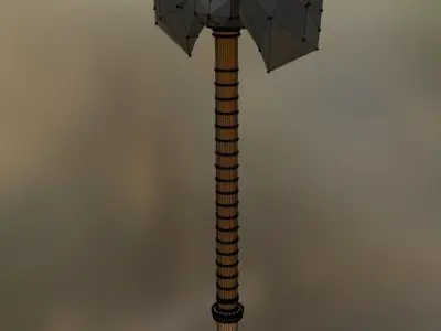 Blender Battle axe Free 3D model