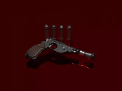 THE MANDALORIAN BLASTER Free low-poly 3D model