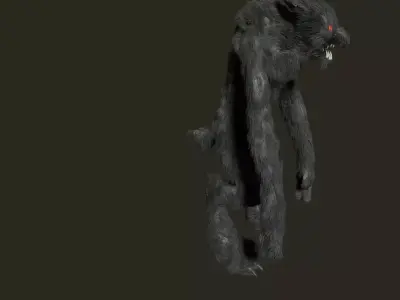 Wolf man 3D model