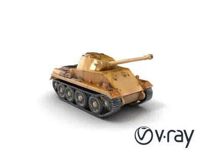 Historic PzKpfw Vehicle Replica model pack Low-poly 3D model