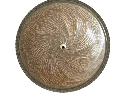 Scudo Saraceno Glass lamp Gold mosaic 3D model