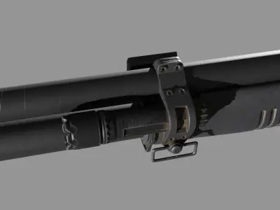 Benelli M4 Low-poly 3D model