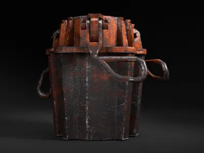 Drilling Wedge Low-poly 3D model