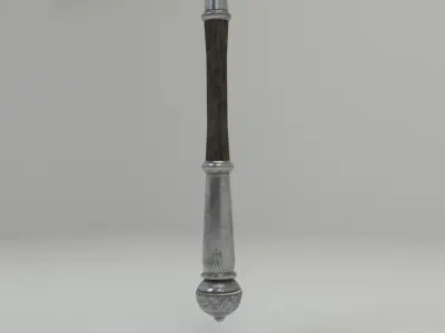Slavic Iron Mace  Free low-poly 3D model