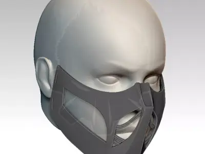 Dune 3 Mask - Paul Atreides Emperor Stillsuit mask 3D print model