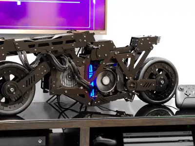 Quantum Retrograde Bike ITX PC Cas Bike 3D print model