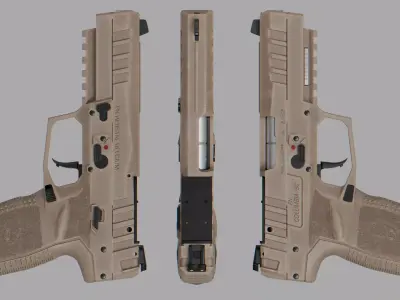 FN Herstal Five-seveN Mk3 MRD Low-poly 3D model