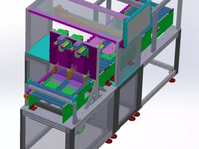 LCD panel AOI inspection machine 3D model