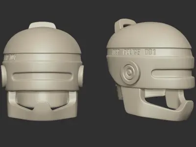Robocop Helmet - Keychain - Pendant 3D print model