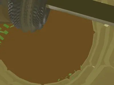 Well with grass low-poly Low-poly 3D model