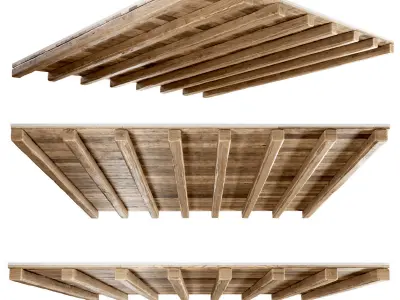 Wooden ceiling  3D model