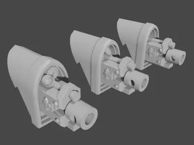 Battle sisters front mounted heavy bolter 3D print model