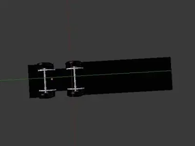 Custom Flatbed Semi Trailer Free 3D model