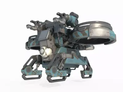 Future Sci-Fi Reconnaissance Drone 3D model