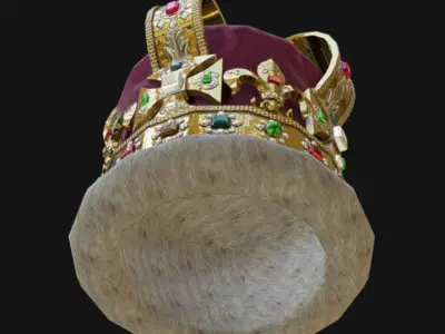 Crown 01 Low-poly 3D model