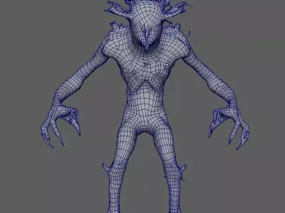 Creature 3D model 8