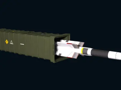Aster 30 Sea Viper 3D model