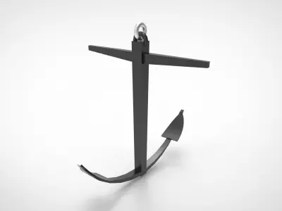 Kedge Anchor 3D model