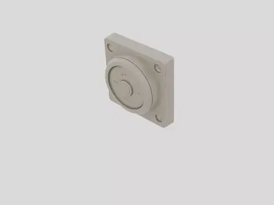 Industrial Machine Emergency Stop Button Housing for 3D print 3D model
