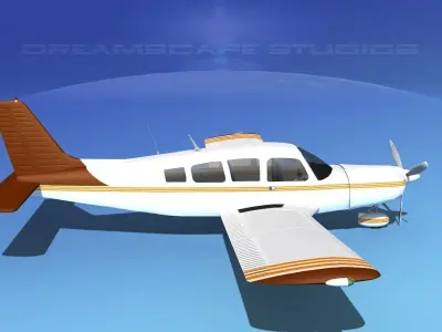 Piper Cherokee Six 300 V10 3D model