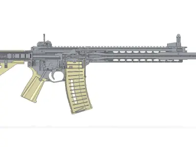 Barrett REC7 3D model