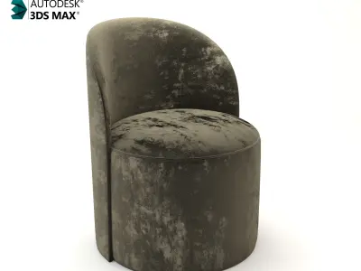 Modern Puff Chair-Chair for bedroom 3D model