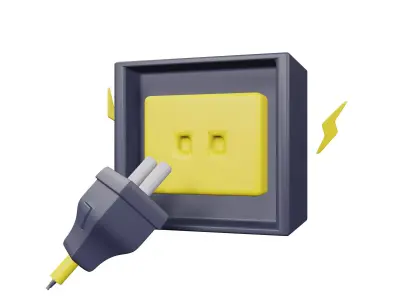 Plug 3D Models Low-poly 3D model
