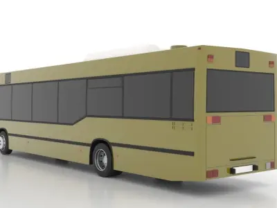 Mercedes-Benz O405NUL Low Low-poly 3D model