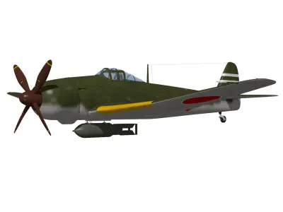 Kawasaki Ki119 3D model