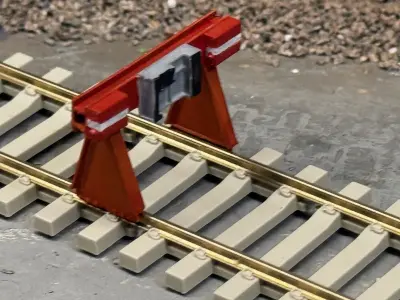 OO Model Railway Modern Buffer Stops V2 3D print model