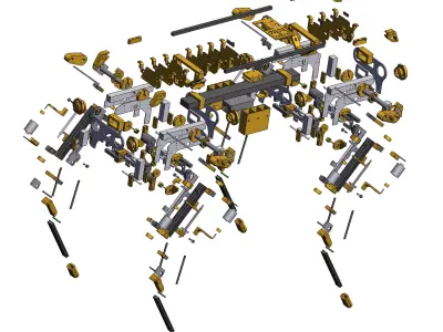 Robot Dog 3D model 5