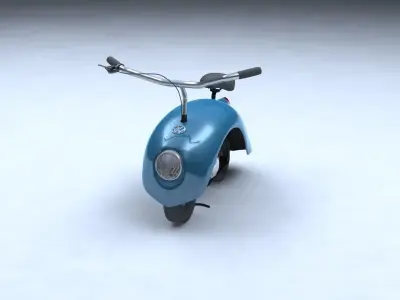 VW Mini Motorcycle 3D model