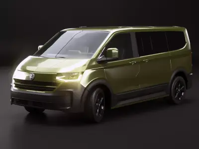 VW T7 Caravelle PanAmericana 2026 - 3 LODs PBR Low-poly 3D model