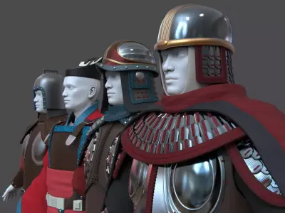 07-Ancient Chinese Armor-Sui Dynasty 3D model