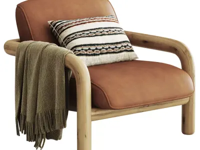 West Elm Benson Chair 3D model