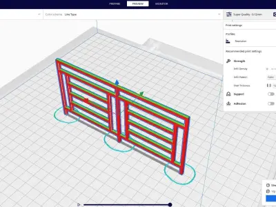 Metal Railing 3D print model purchase