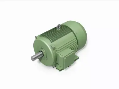 225M B3 Right 4-8 Pole IEC electric motor - 3D CAD model 3D model
