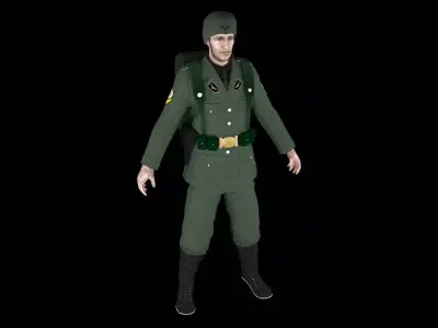 army soldier 3d model 3D model