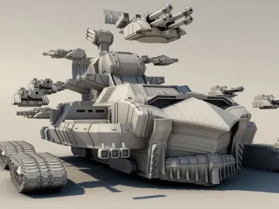 Legendary tank  3D print model
