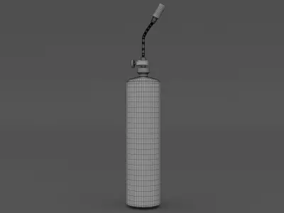 Gas Cylinder 02 Low-poly 3D model