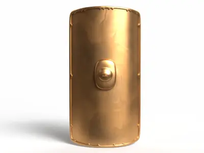 Game-Ready Medieval Shield 3D model
