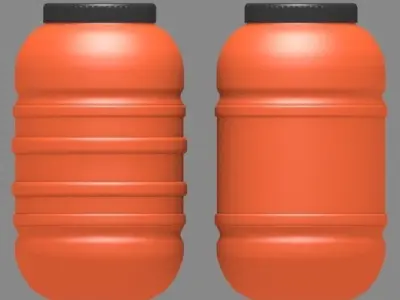 Plastic Barrel 3D model purchase
