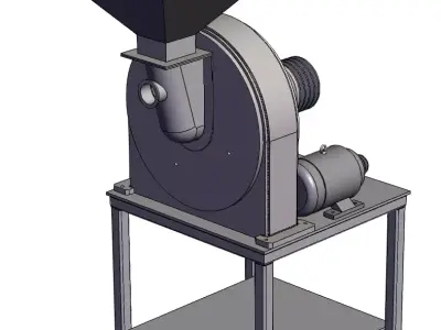 soybean crusher 3D model