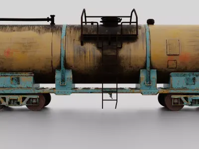 Train tanker  3D model