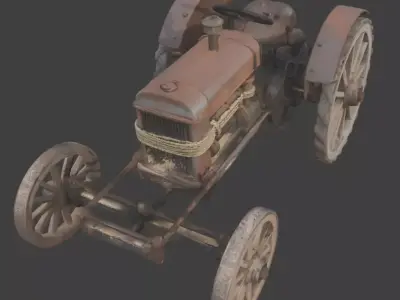 Frontier Iron-Horse Tractor Low-poly 3D model