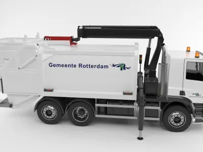 Dutch Garbage truck 3D model