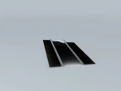 Eco Rail Roadway Rail/Tram Track Straight Old Steam Days Free 3D model