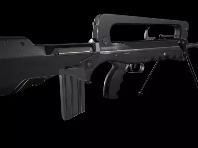 FAMAS F1 Rifle Low-poly 3D model purchase