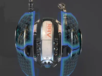 Sci-fi Drone RAV 3D model